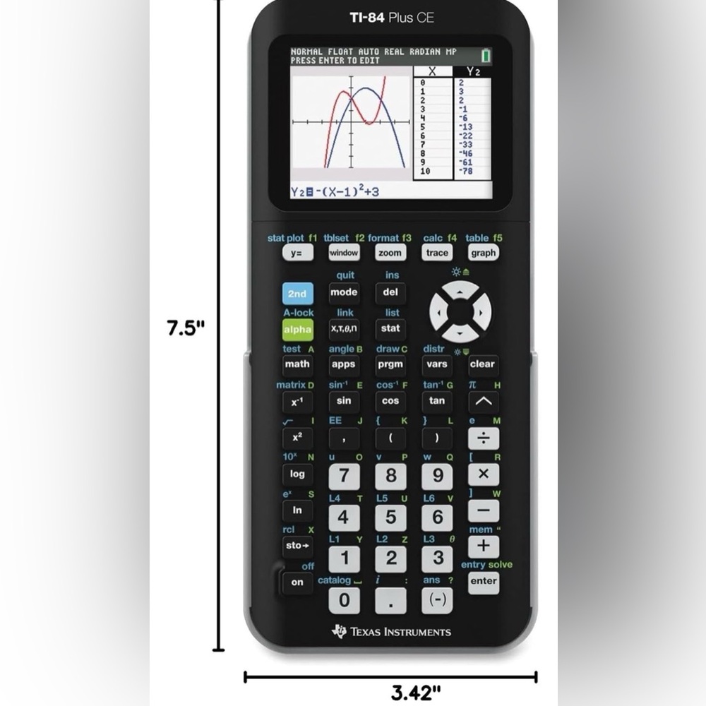 TI-84 Plus CE Graphing Calculator Gently Used - Picture 7 of 8